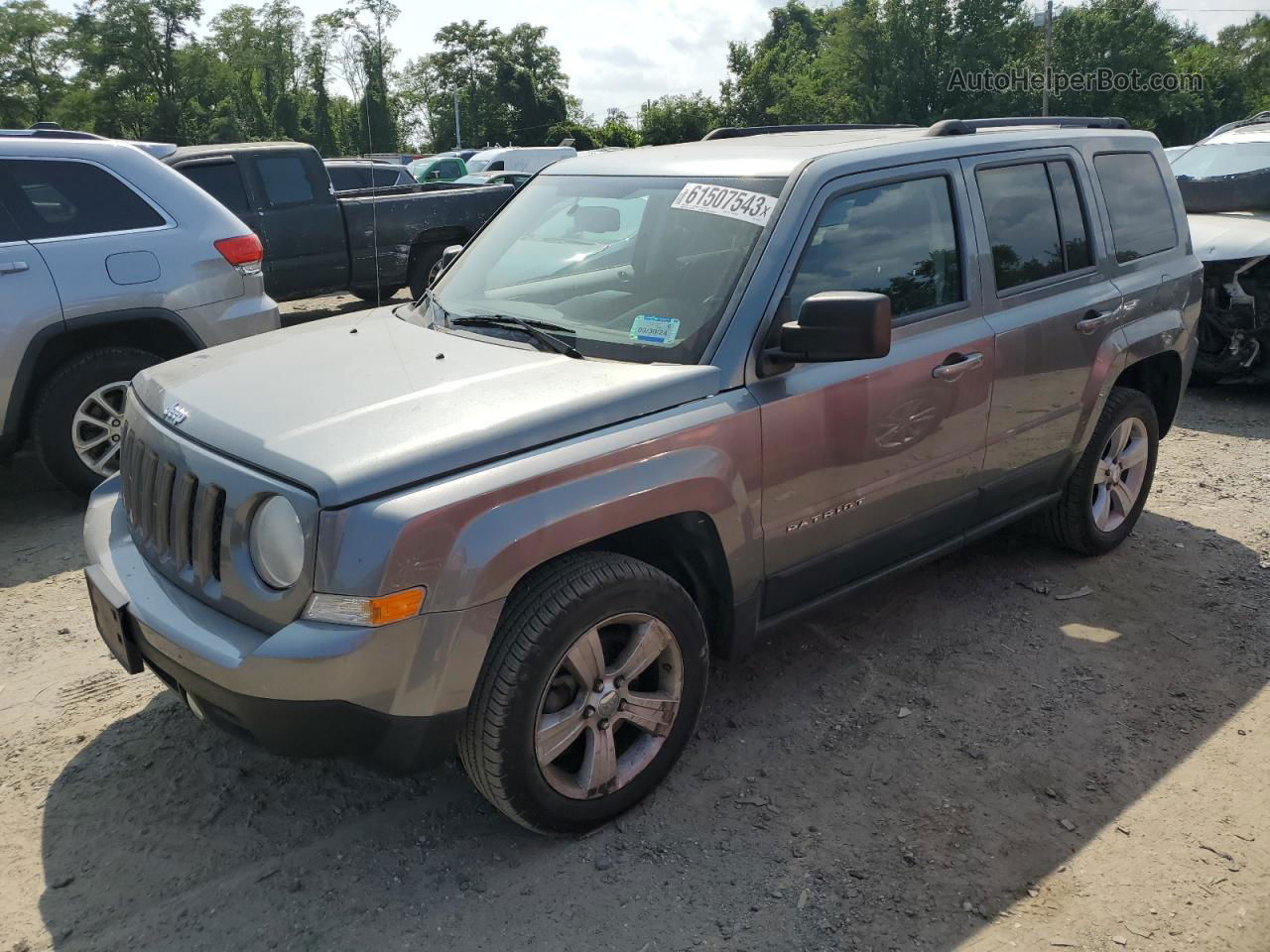 2012 Jeep Patriot Latitude Gray vin: 1C4NJRFB2CD609085