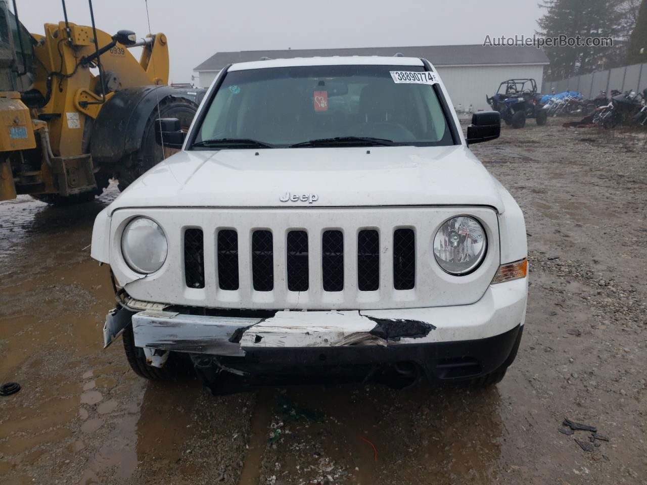 2014 Jeep Patriot Latitude White vin: 1C4NJRFB2ED509037