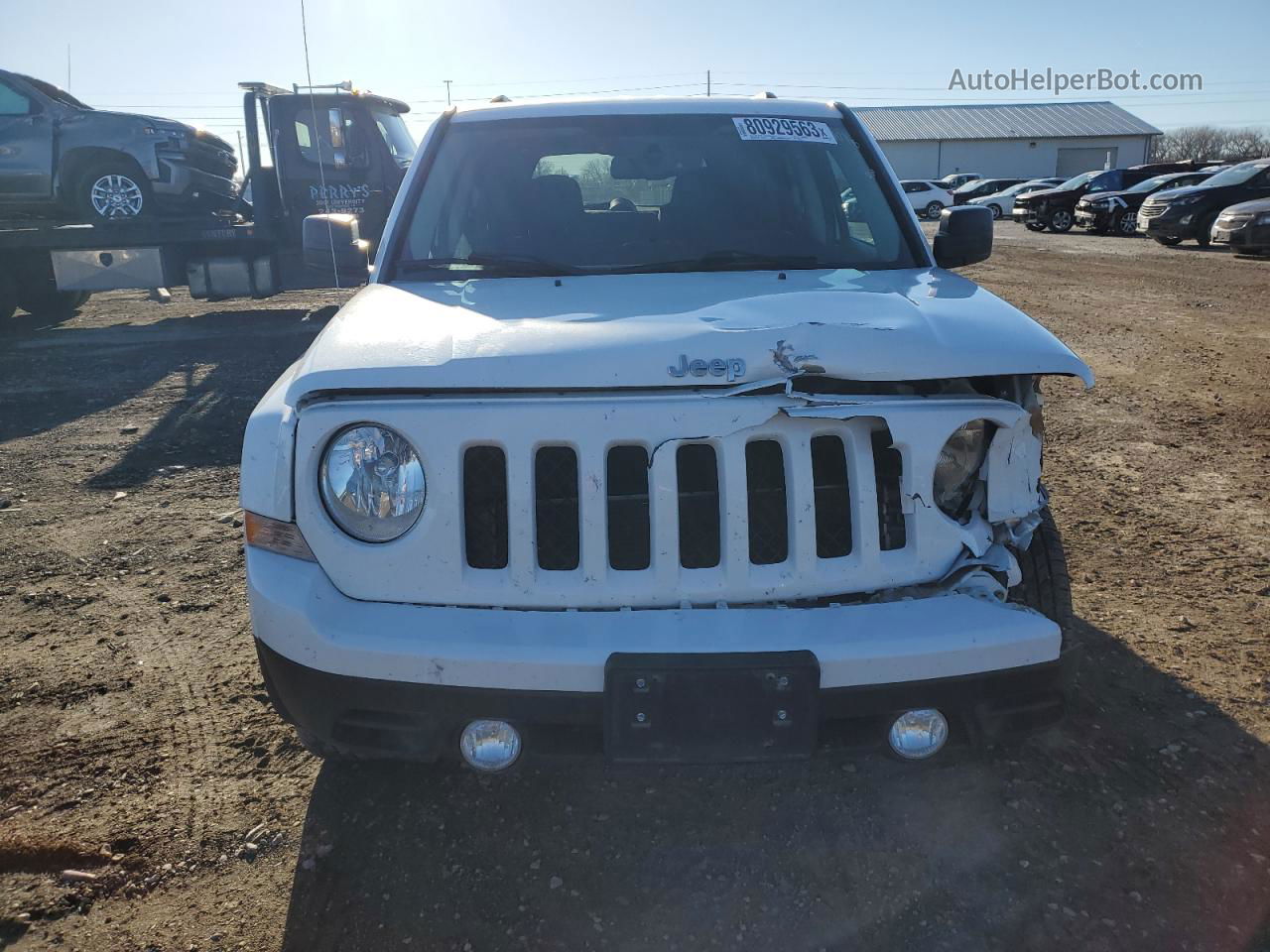 2016 Jeep Patriot Latitude Белый vin: 1C4NJRFB2GD618312