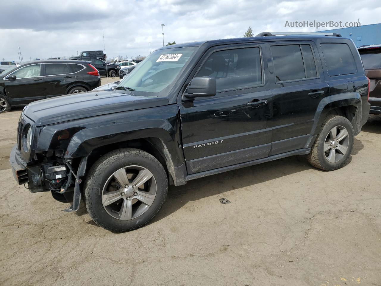 2016 Jeep Patriot Latitude Черный vin: 1C4NJRFB2GD632520