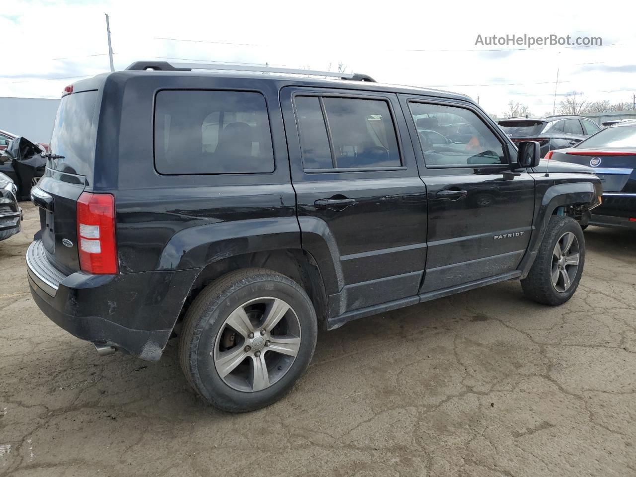 2016 Jeep Patriot Latitude Черный vin: 1C4NJRFB2GD632520