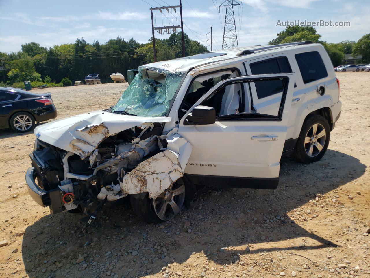 2016 Jeep Patriot Latitude White vin: 1C4NJRFB2GD725232