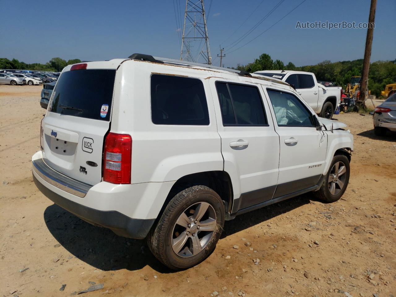 2016 Jeep Patriot Latitude Белый vin: 1C4NJRFB2GD725232