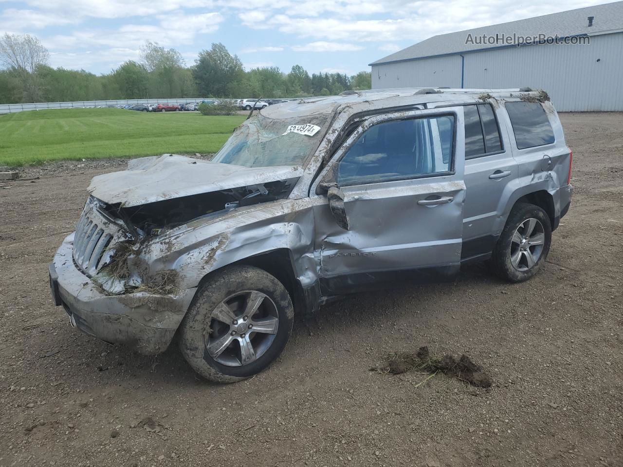 2016 Jeep Patriot Latitude Silver vin: 1C4NJRFB2GD746825