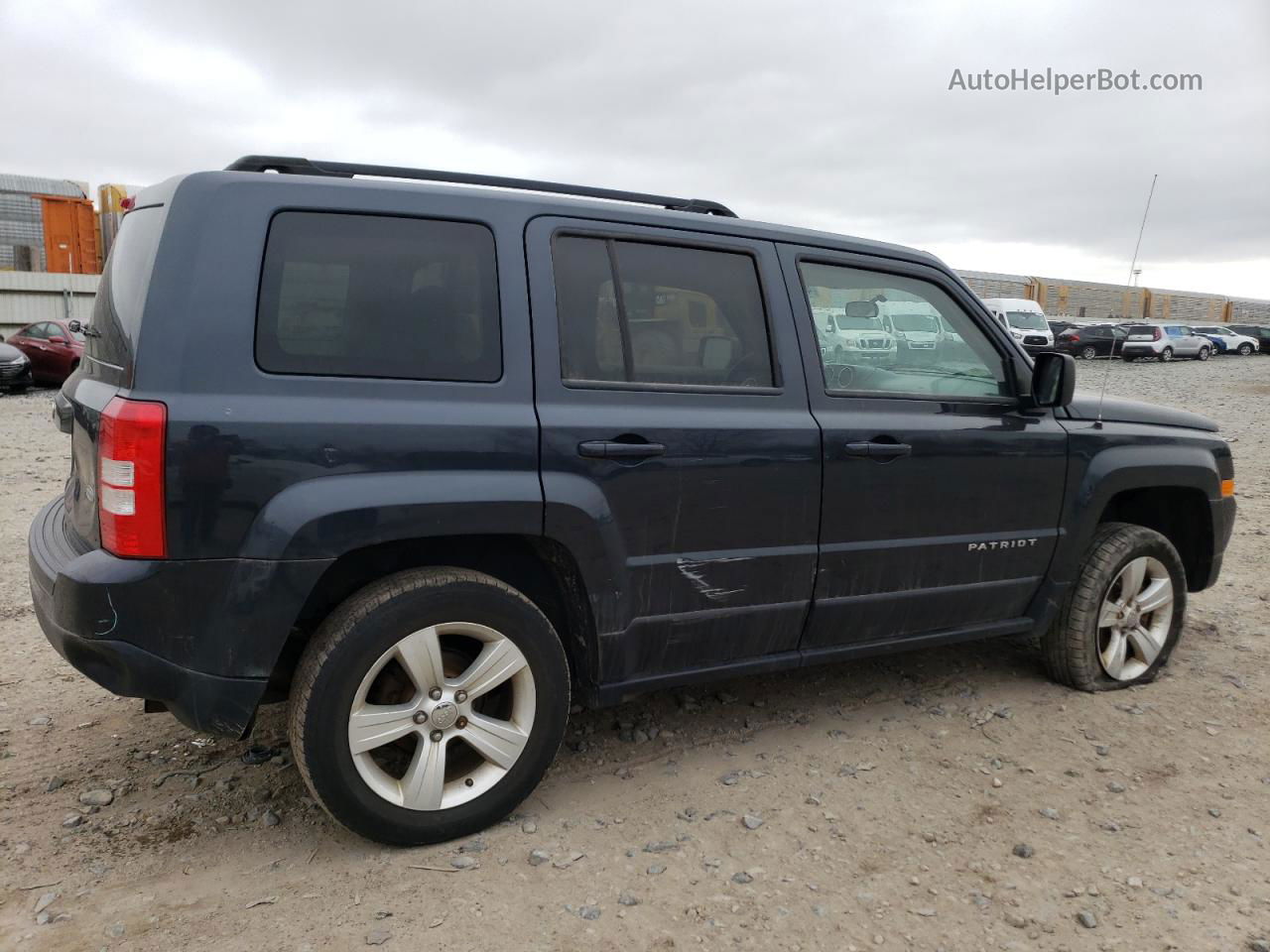 2014 Jeep Patriot Latitude Синий vin: 1C4NJRFB3ED616579