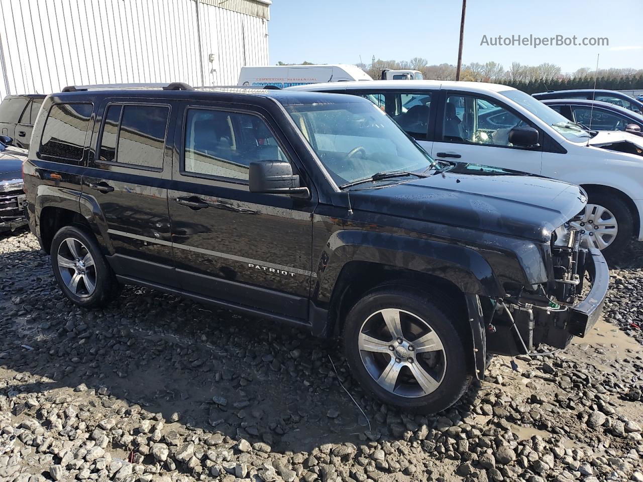 2016 Jeep Patriot Latitude Black vin: 1C4NJRFB3GD586177