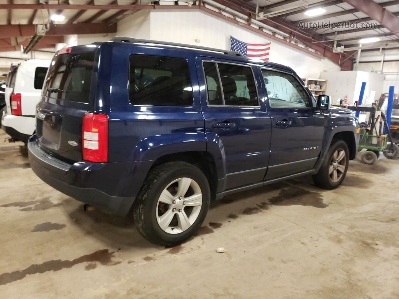 2016 Jeep Patriot Latitude Синий vin: 1C4NJRFB3GD654011