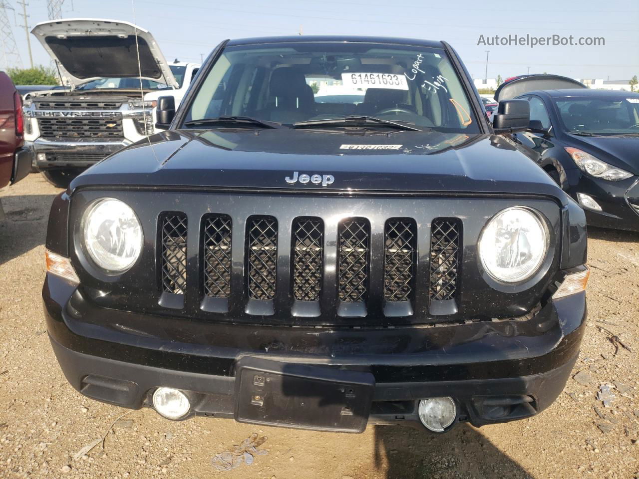 2016 Jeep Patriot Latitude Черный vin: 1C4NJRFB3GD729693