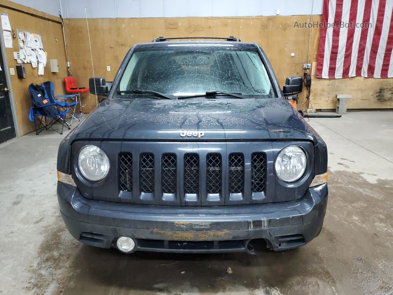 2014 Jeep Patriot Latitude Серый vin: 1C4NJRFB4ED617370