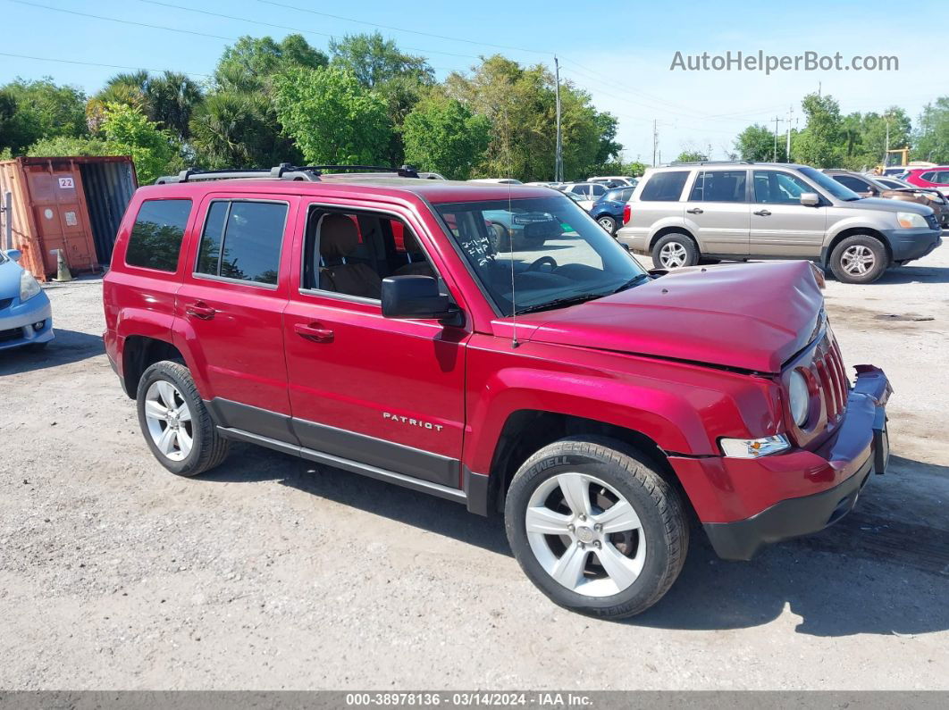 2014 Jeep Patriot Latitude Red vin: 1C4NJRFB4ED792928