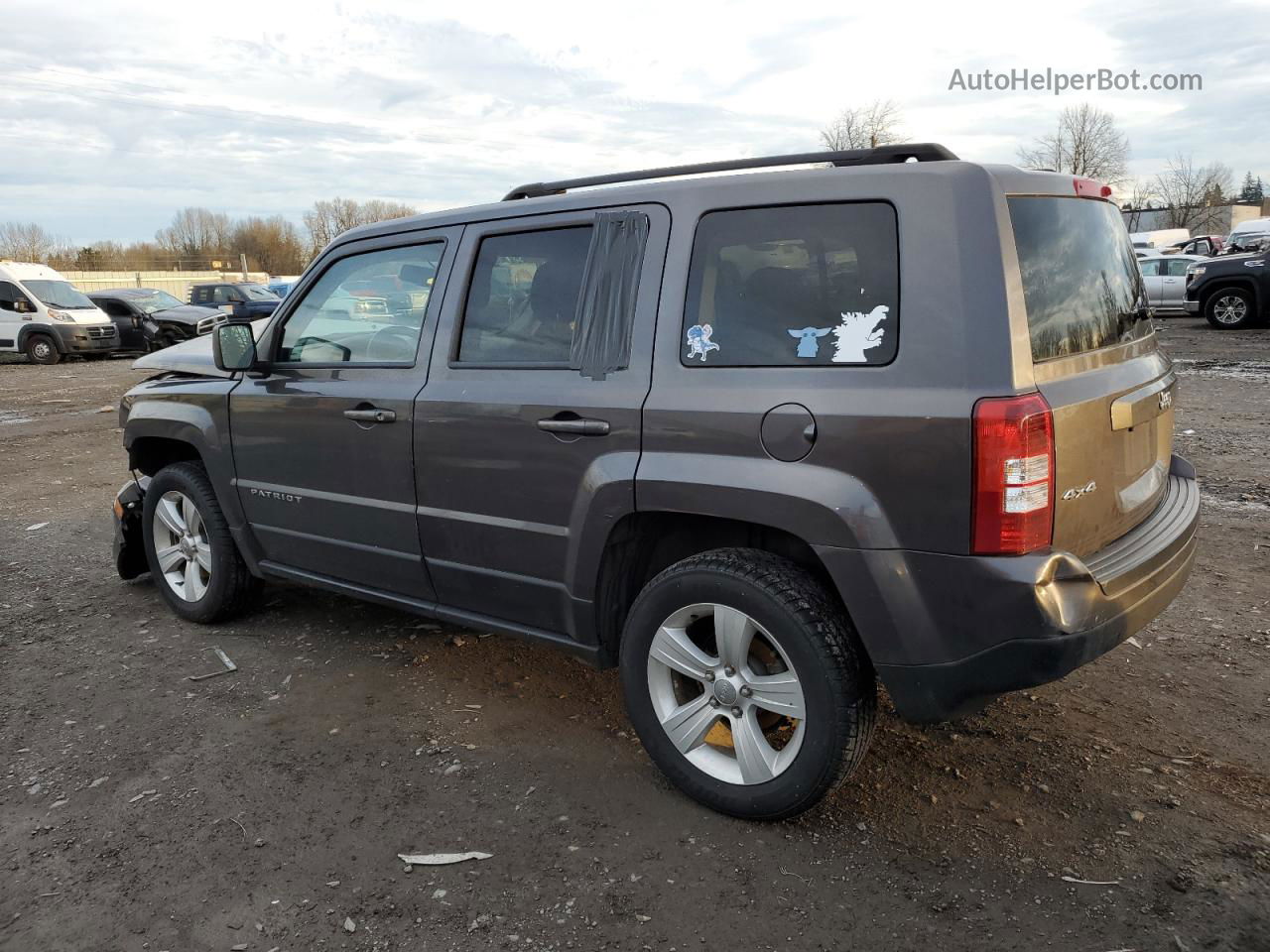 2016 Jeep Patriot Latitude Серый vin: 1C4NJRFB4GD608512