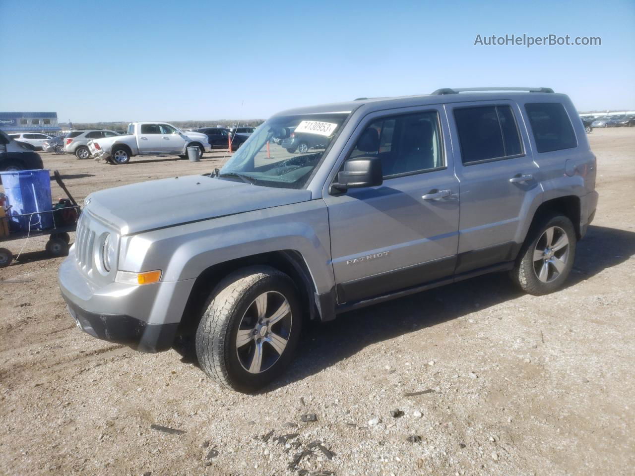 2016 Jeep Patriot Latitude Серебряный vin: 1C4NJRFB4GD627769