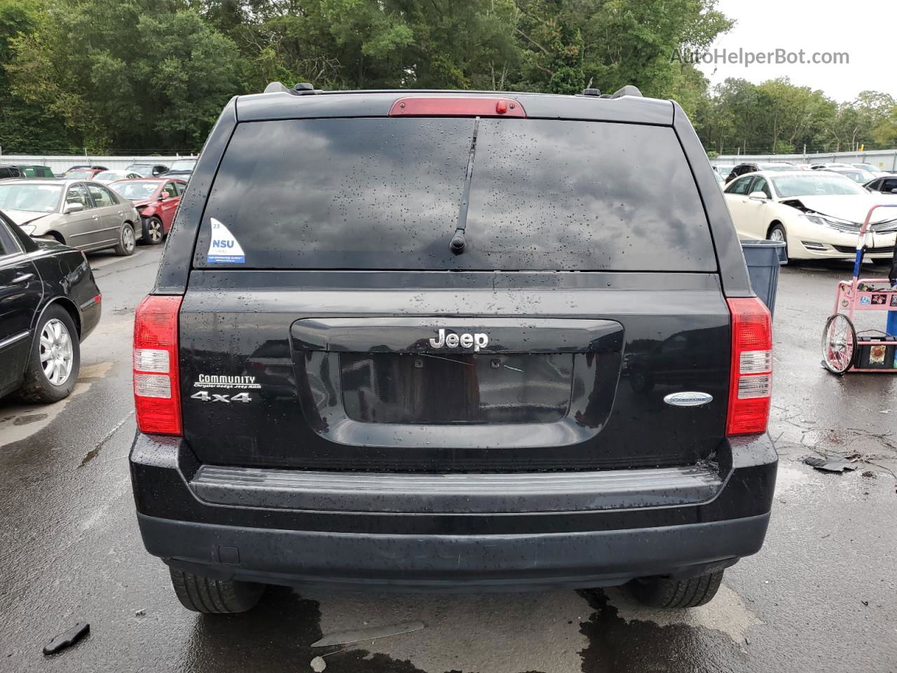 2014 Jeep Patriot Latitude Black vin: 1C4NJRFB5ED742555