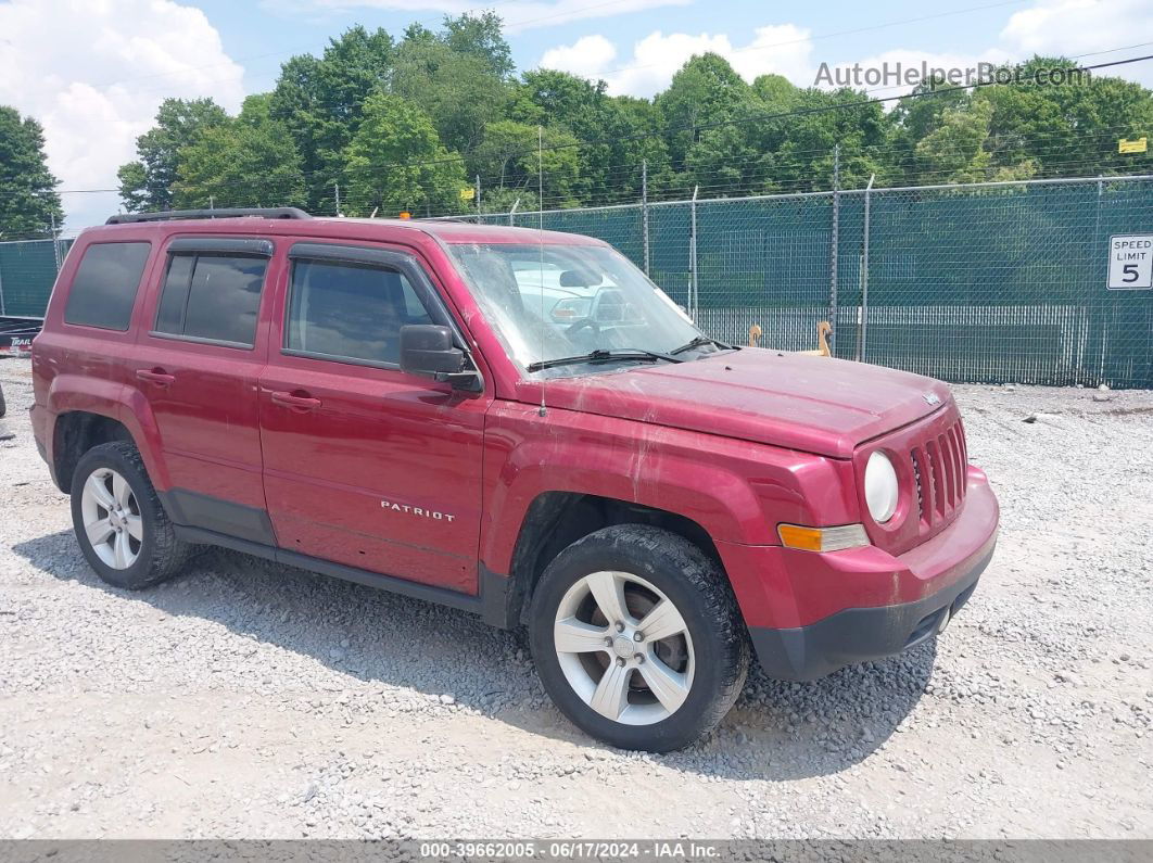 2014 Jeep Patriot Latitude Maroon vin: 1C4NJRFB5ED810126