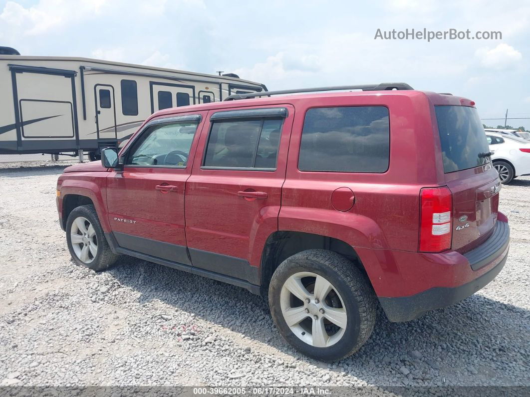 2014 Jeep Patriot Latitude Maroon vin: 1C4NJRFB5ED810126