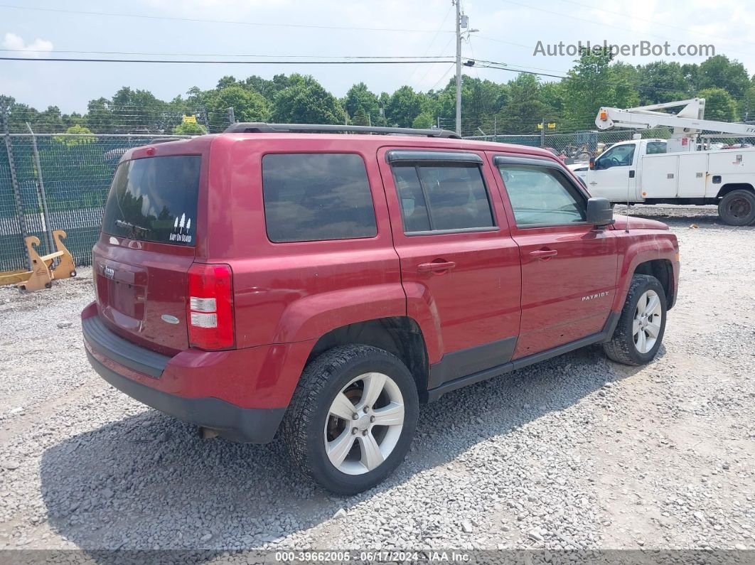 2014 Jeep Patriot Latitude Maroon vin: 1C4NJRFB5ED810126