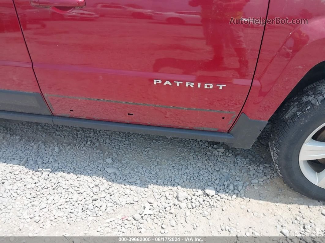 2014 Jeep Patriot Latitude Maroon vin: 1C4NJRFB5ED810126