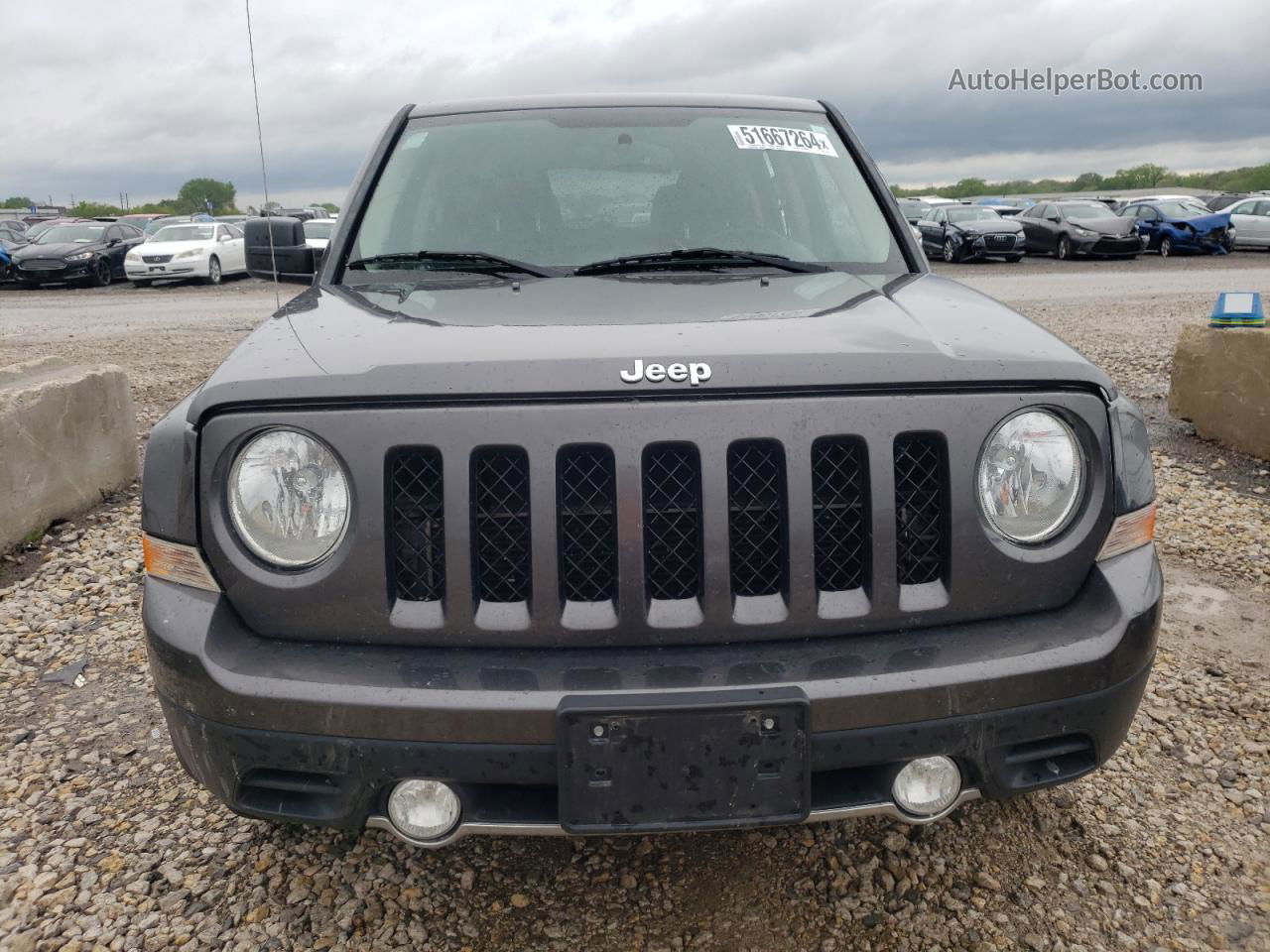 2016 Jeep Patriot Latitude Серый vin: 1C4NJRFB5GD511867