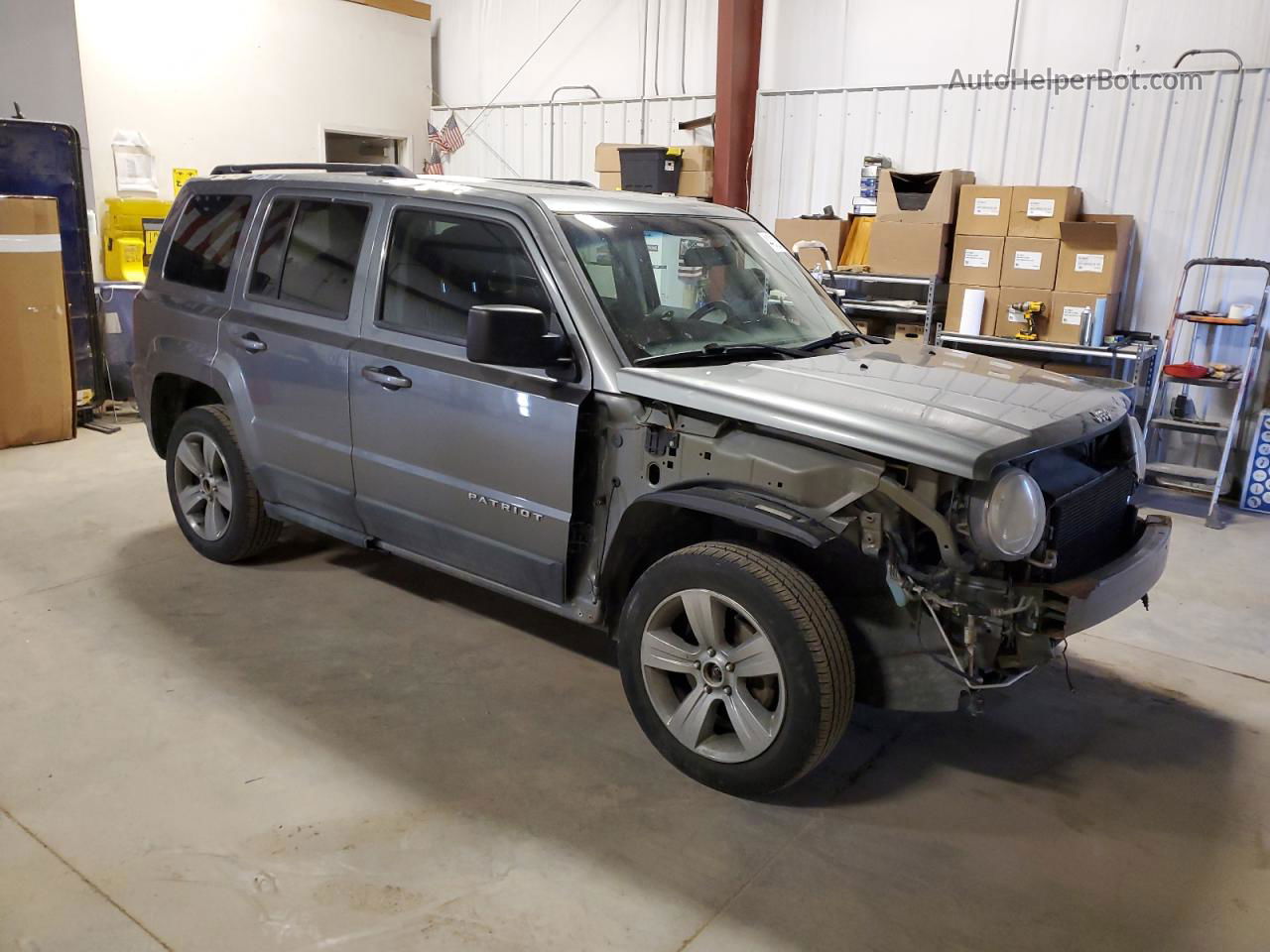 2012 Jeep Patriot Latitude Gray vin: 1C4NJRFB6CD513265