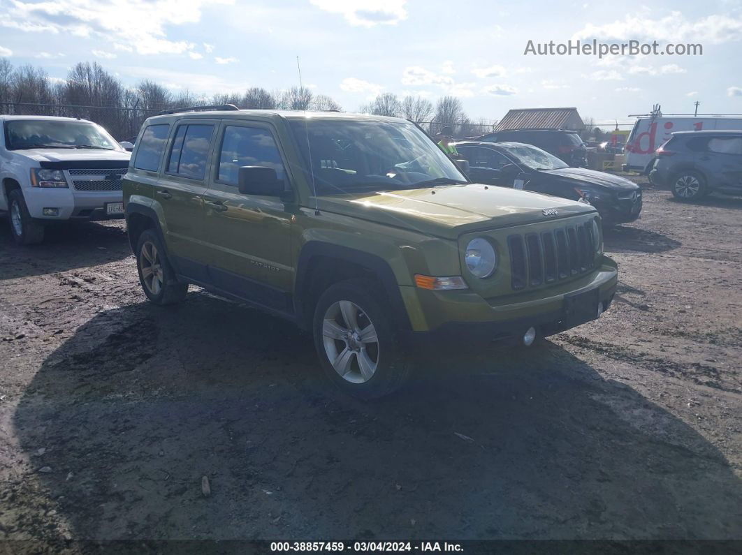 2012 Jeep Patriot Latitude Зеленый vin: 1C4NJRFB6CD655860