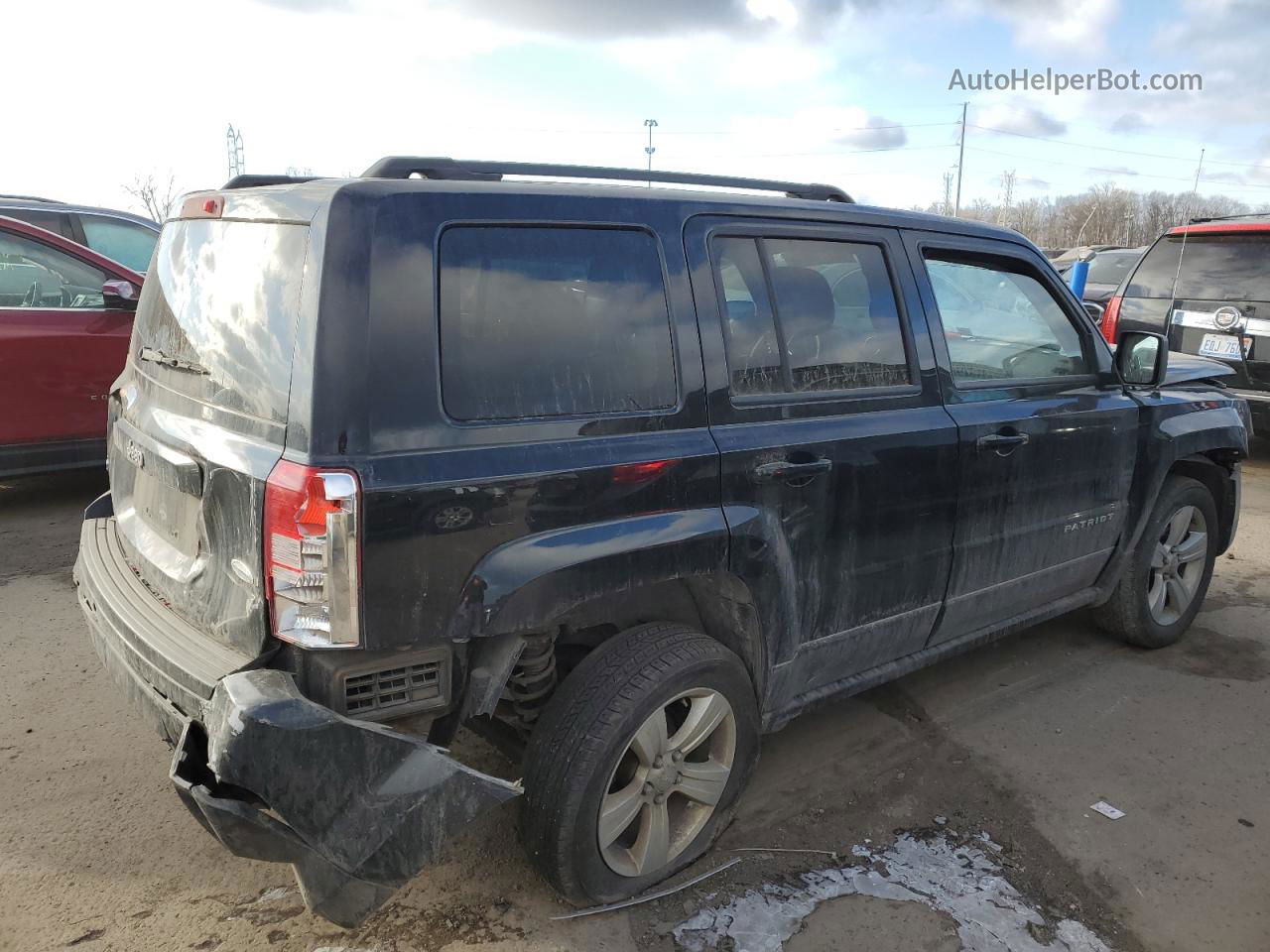 2014 Jeep Patriot Latitude Black vin: 1C4NJRFB6ED510594