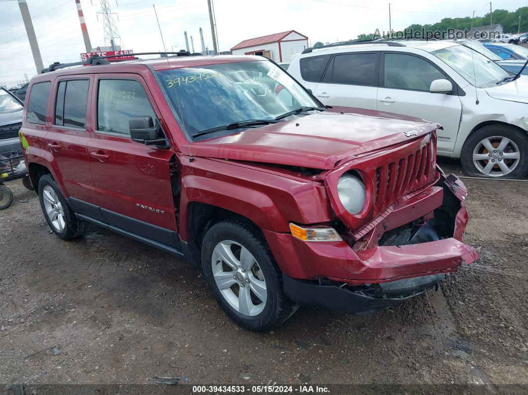 2014 Jeep Patriot Latitude Red vin: 1C4NJRFB6ED549315