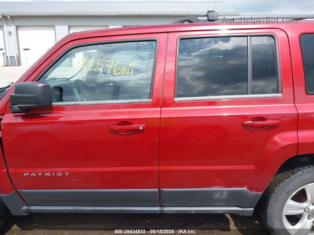 2014 Jeep Patriot Latitude Red vin: 1C4NJRFB6ED549315