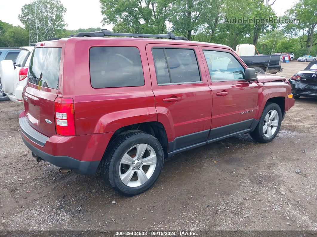 2014 Jeep Patriot Latitude Red vin: 1C4NJRFB6ED549315