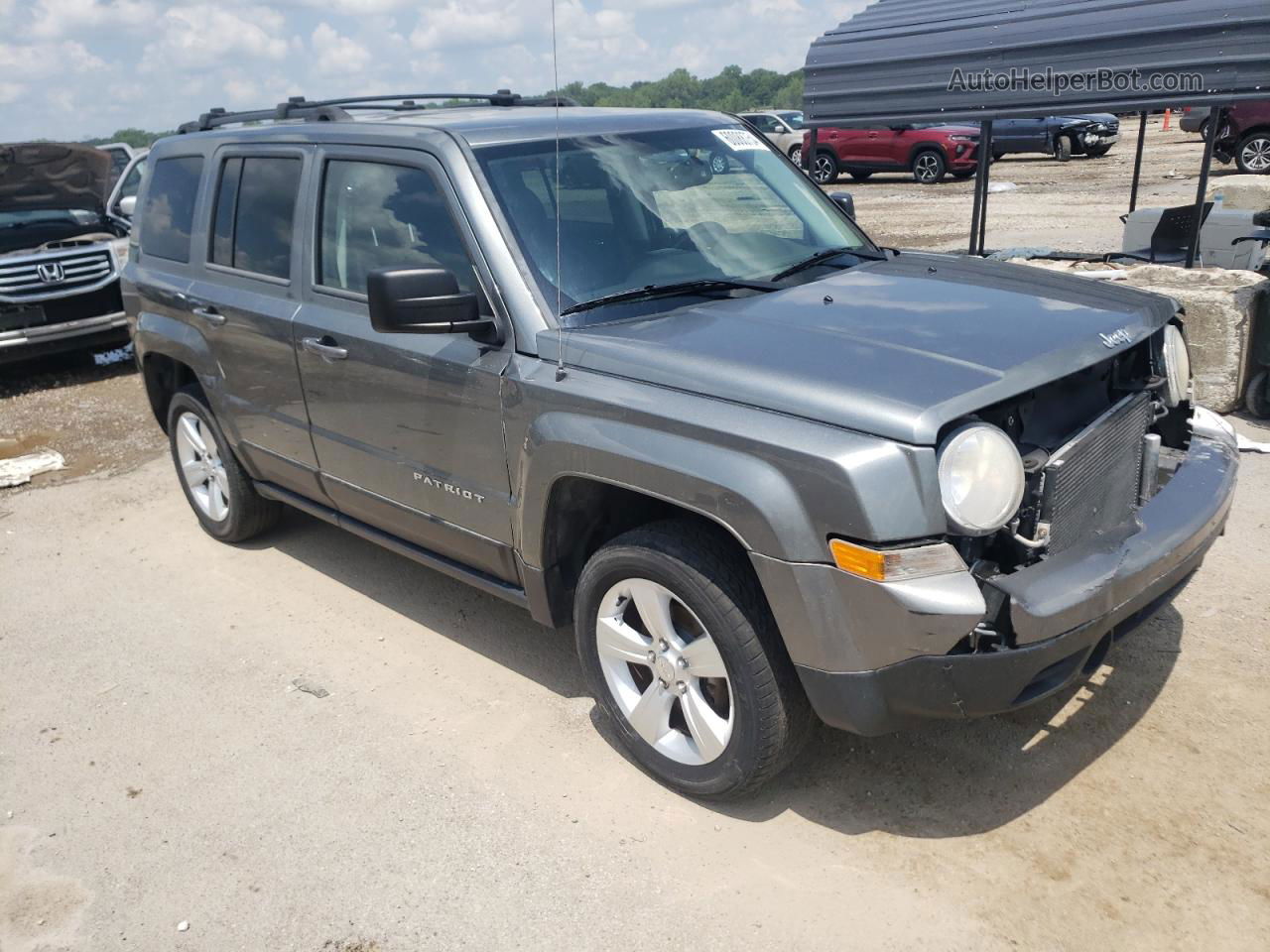 2014 Jeep Patriot Latitude Gray vin: 1C4NJRFB6ED551548