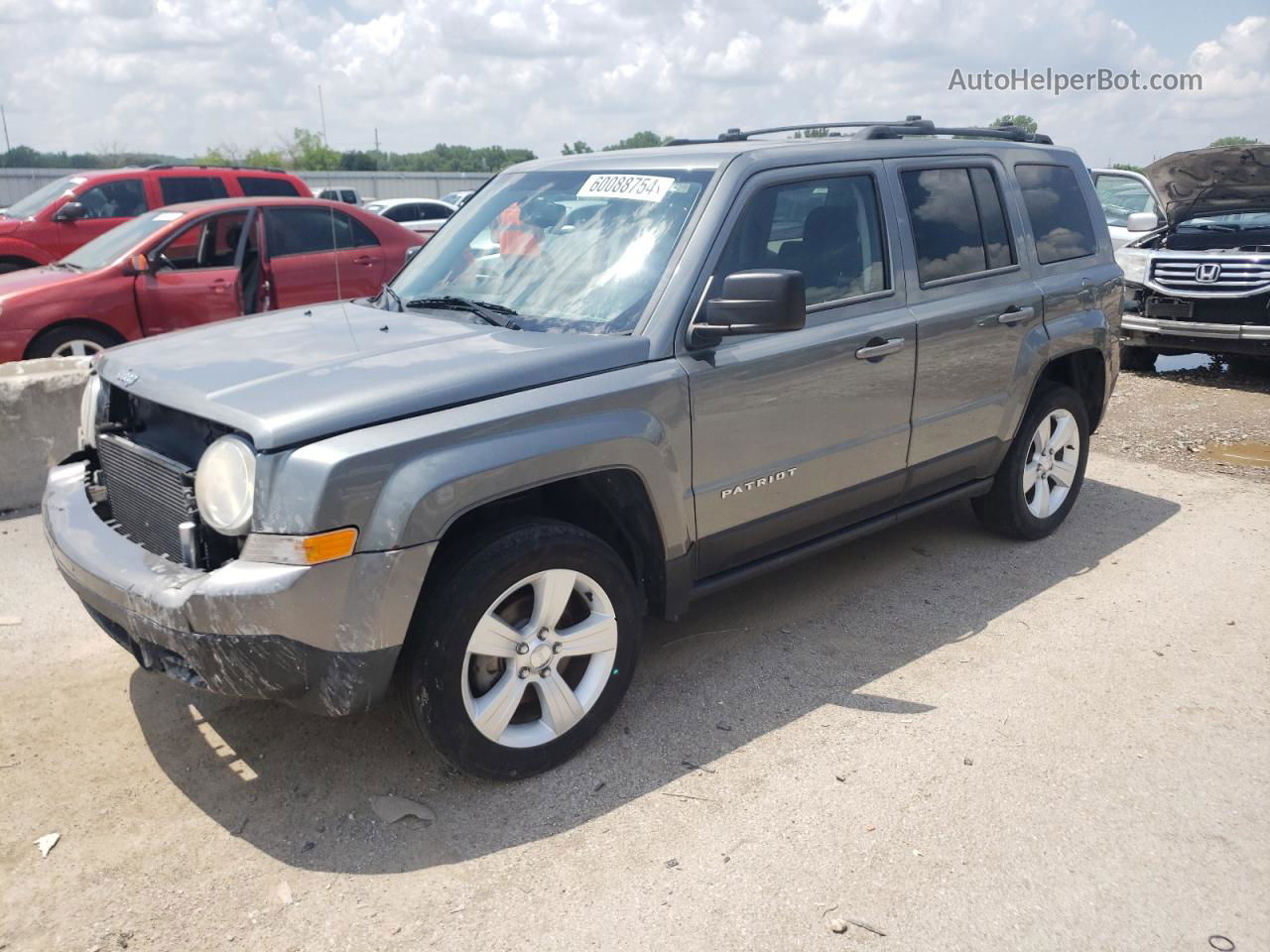 2014 Jeep Patriot Latitude Gray vin: 1C4NJRFB6ED551548