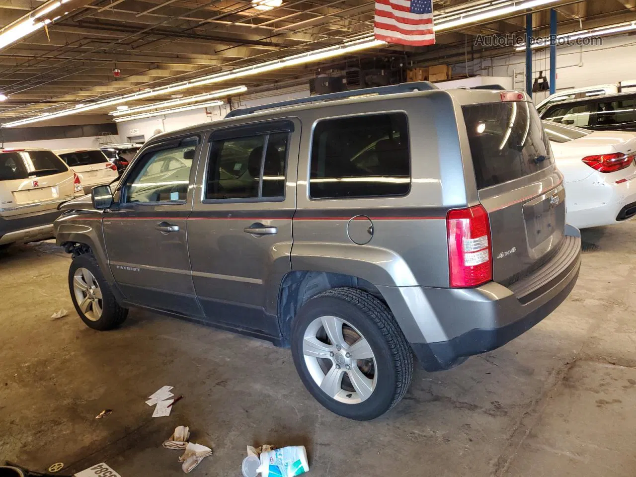 2014 Jeep Patriot Latitude Gray vin: 1C4NJRFB6ED571010