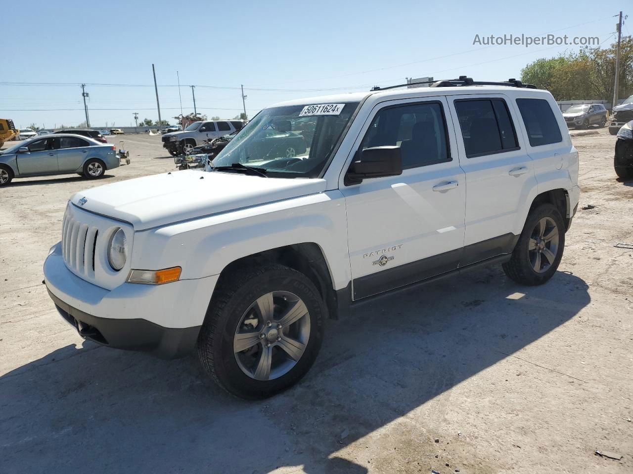 2014 Jeep Patriot Latitude Белый vin: 1C4NJRFB6ED588762