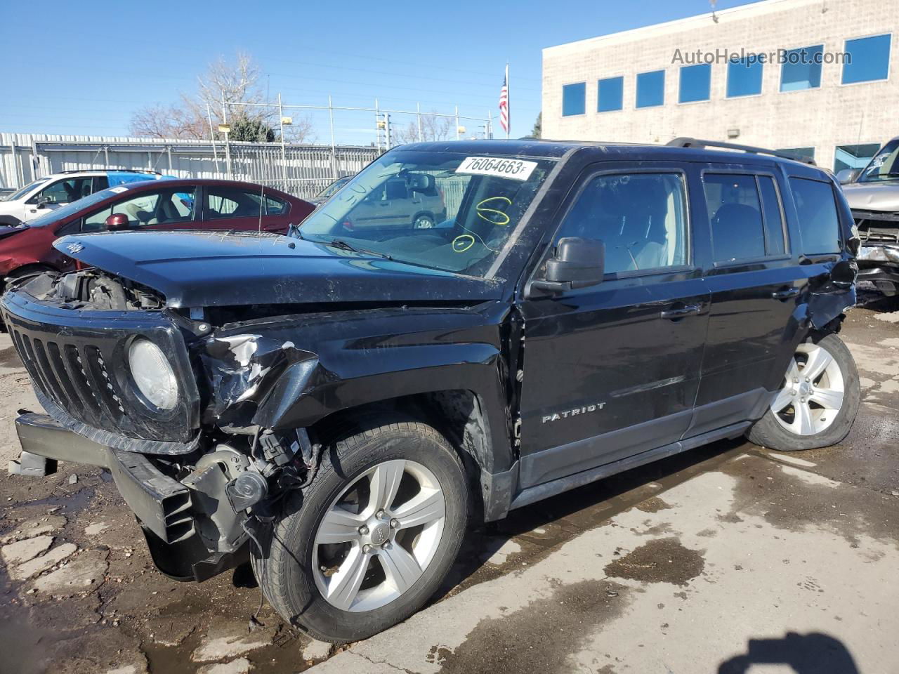 2016 Jeep Patriot Latitude Black vin: 1C4NJRFB6GD672700