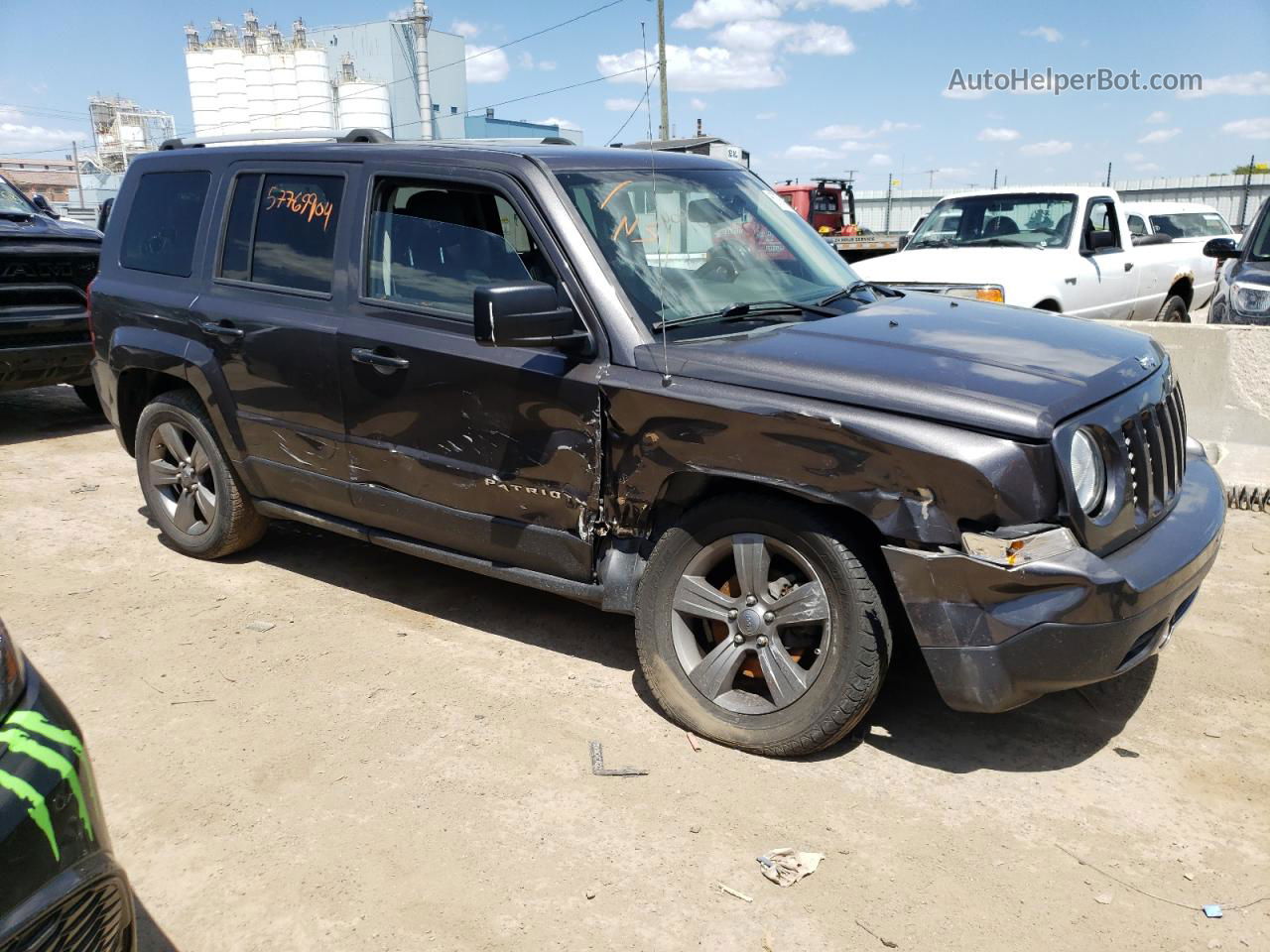 2016 Jeep Patriot Latitude Серый vin: 1C4NJRFB6GD733933