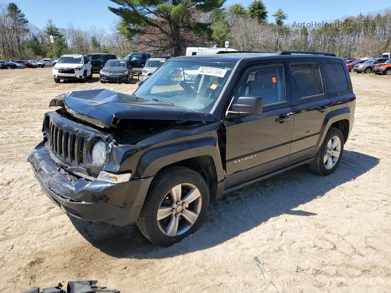 2014 Jeep Patriot Latitude Black vin: 1C4NJRFB7ED646622