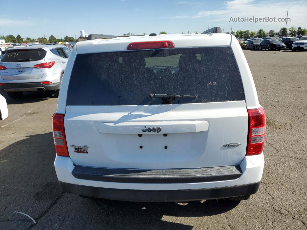 2014 Jeep Patriot Latitude Белый vin: 1C4NJRFB7ED693939