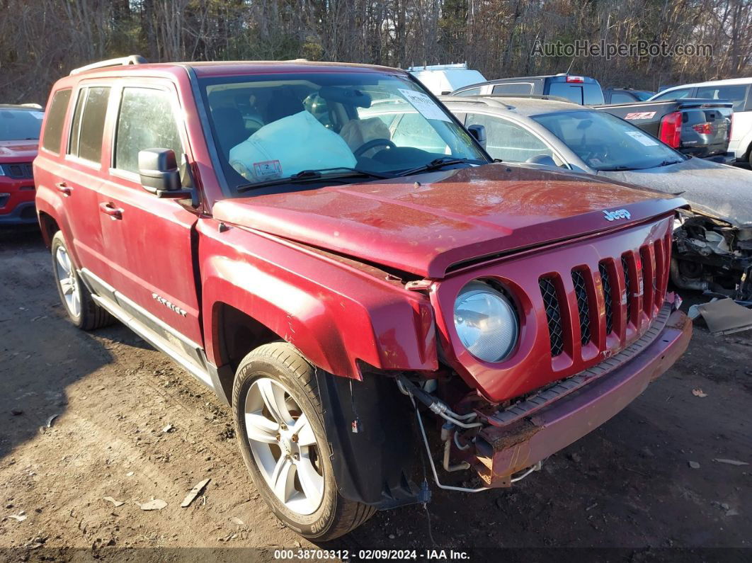 2014 Jeep Patriot Latitude Red vin: 1C4NJRFB7ED717396