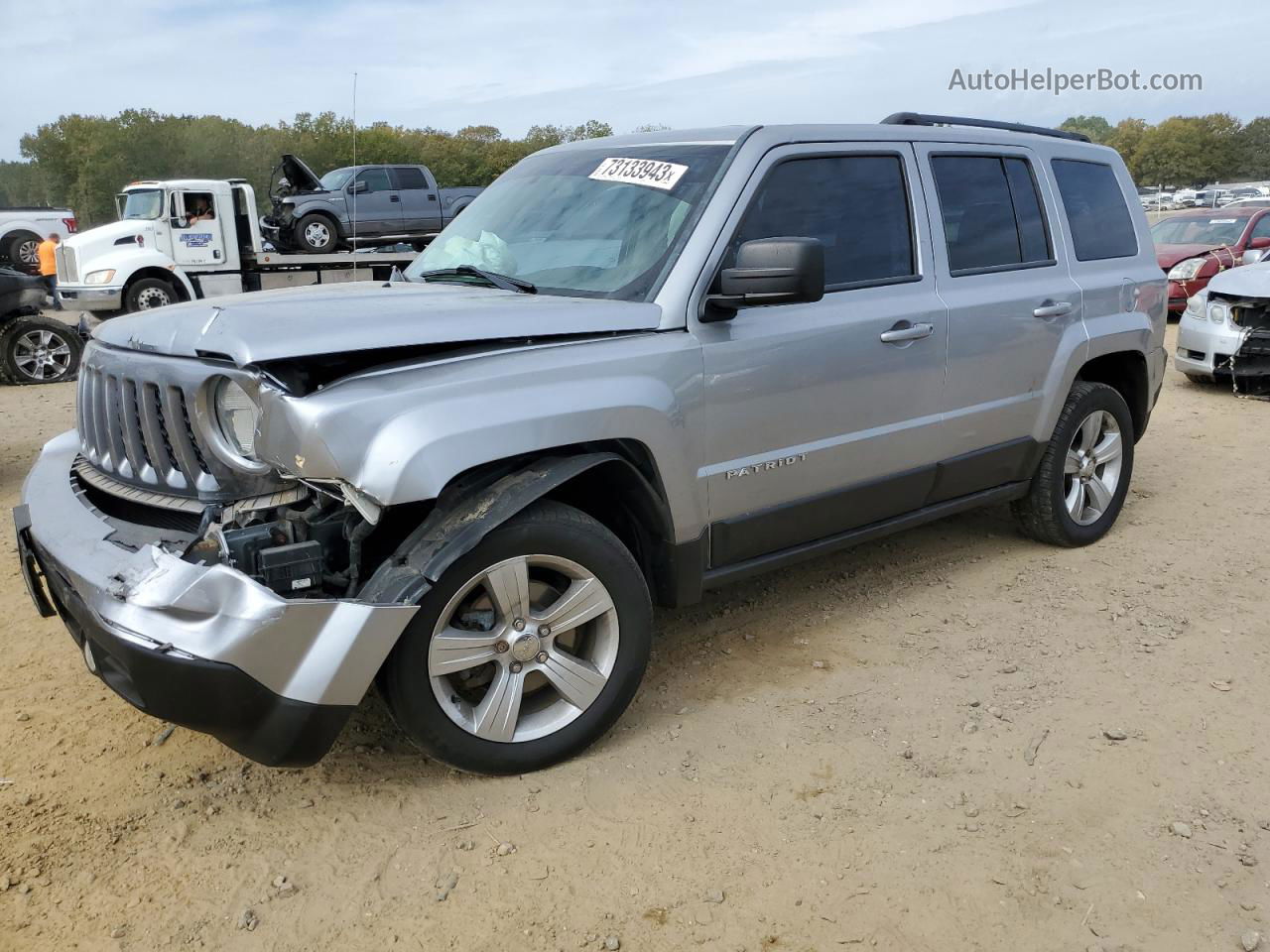 2014 Jeep Patriot Latitude Silver vin: 1C4NJRFB7ED761057