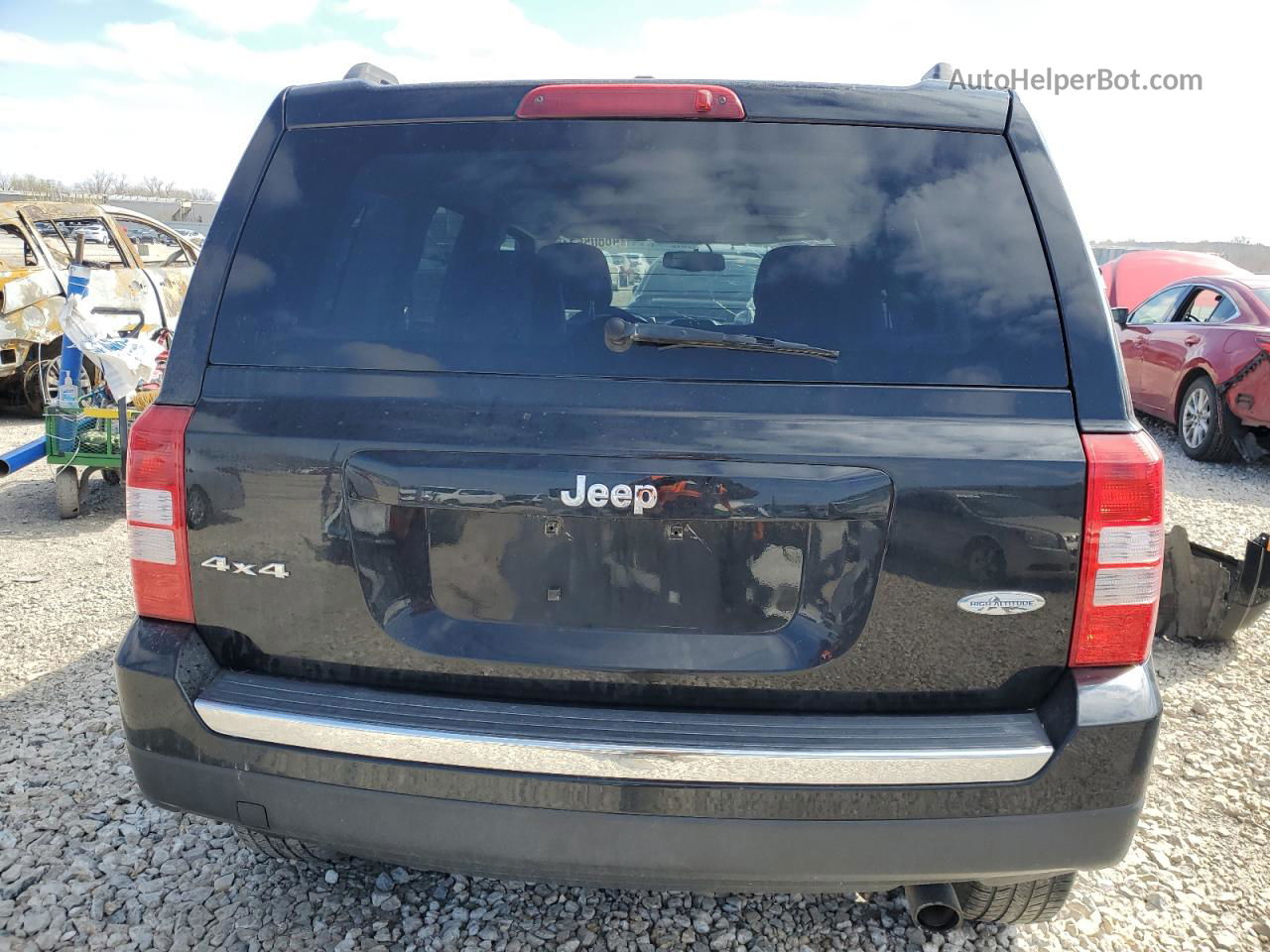 2016 Jeep Patriot Latitude Черный vin: 1C4NJRFB7GD658661