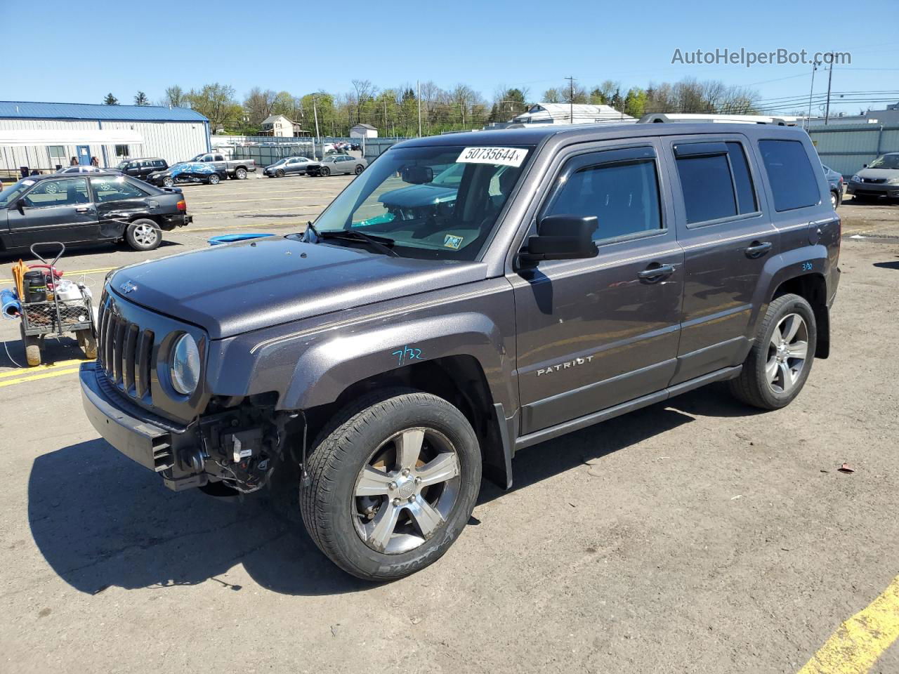 2016 Jeep Patriot Latitude Charcoal vin: 1C4NJRFB7GD673659