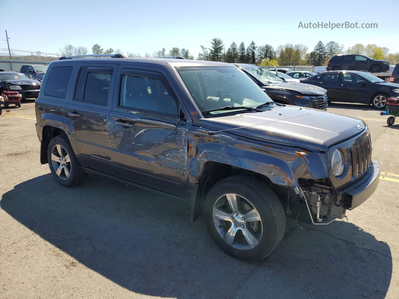 2016 Jeep Patriot Latitude Charcoal vin: 1C4NJRFB7GD673659