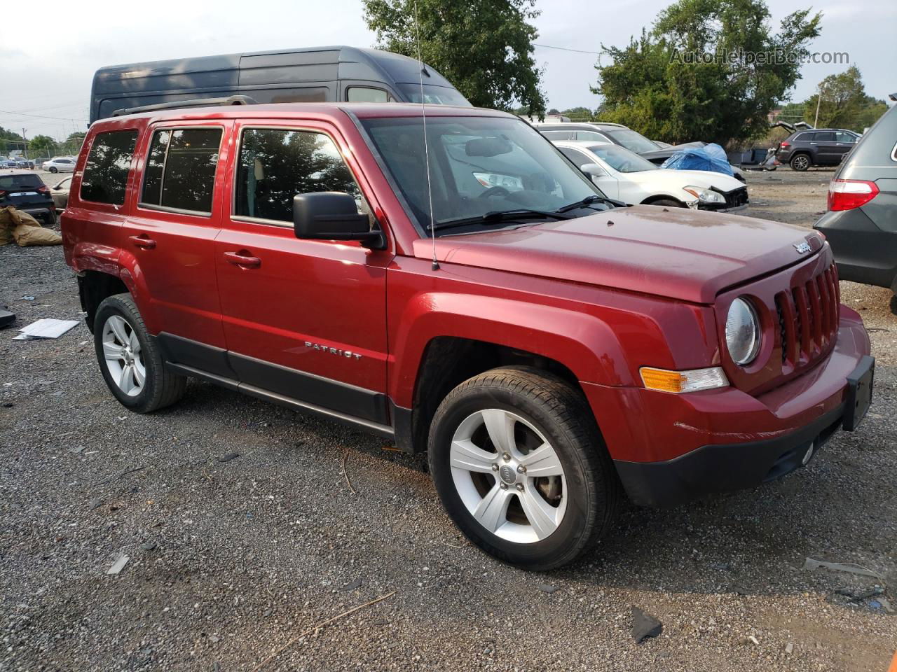 2016 Jeep Patriot Latitude Red vin: 1C4NJRFB7GD738994