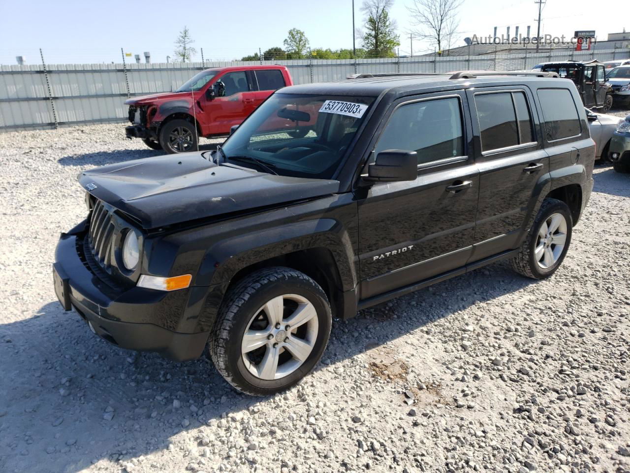 2012 Jeep Patriot Latitude Black vin: 1C4NJRFB8CD625887