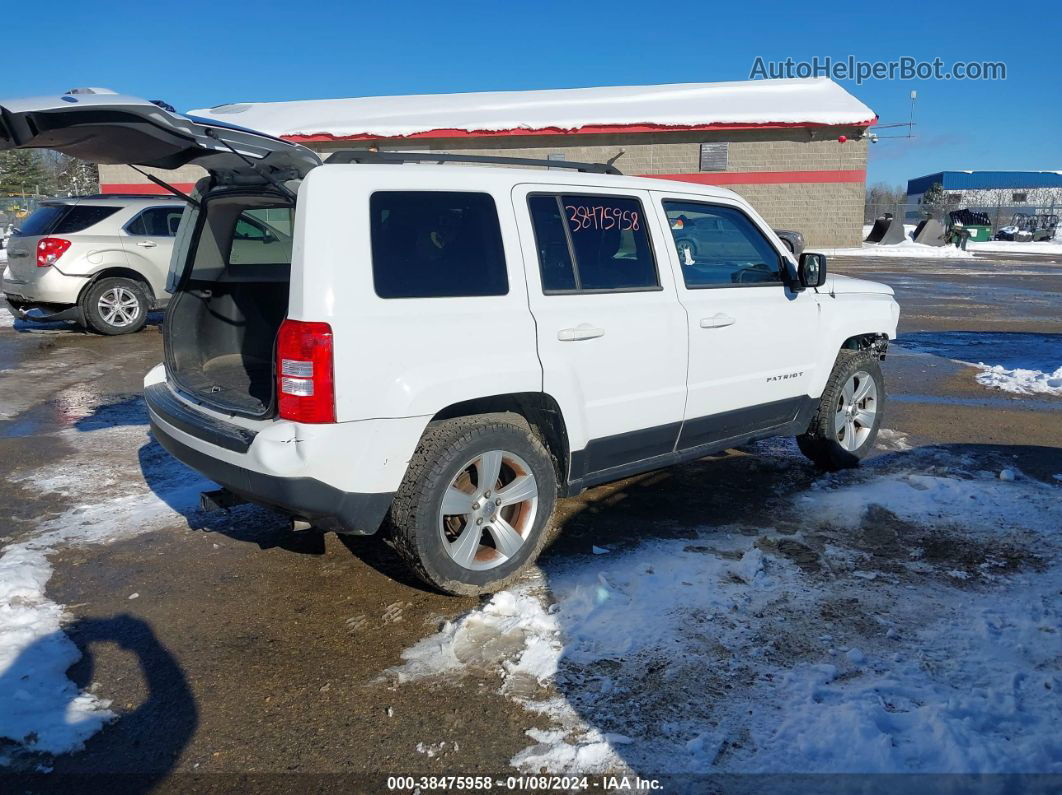 2014 Jeep Patriot Latitude White vin: 1C4NJRFB8ED792205