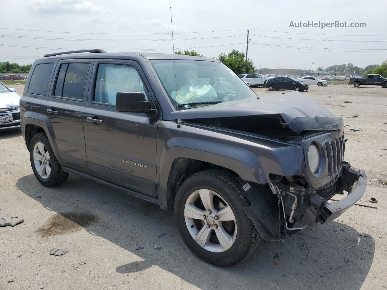 2016 Jeep Patriot Latitude Серый vin: 1C4NJRFB8GD501253