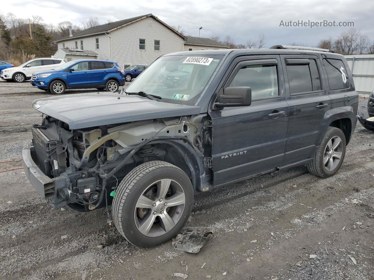 2016 Jeep Patriot Latitude Черный vin: 1C4NJRFB8GD534706