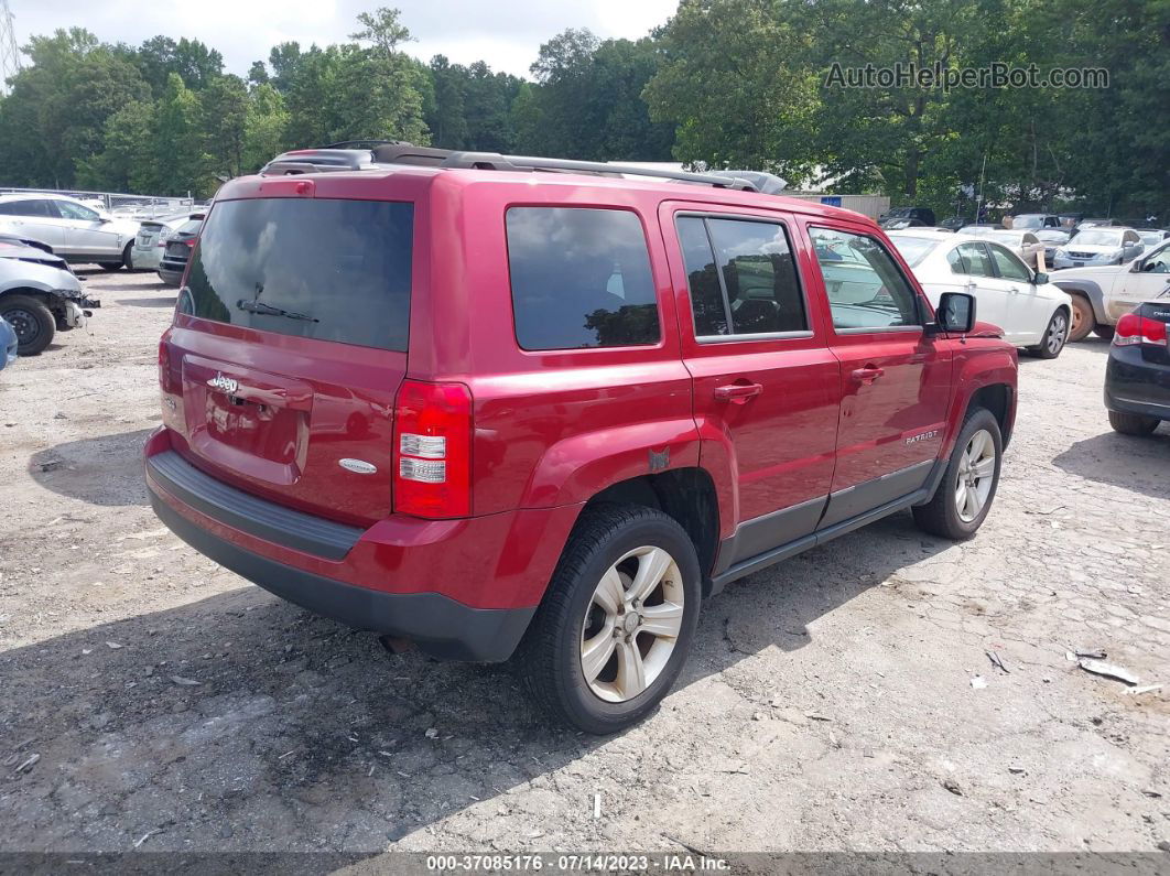 2012 Jeep Patriot Latitude Maroon vin: 1C4NJRFB9CD589207