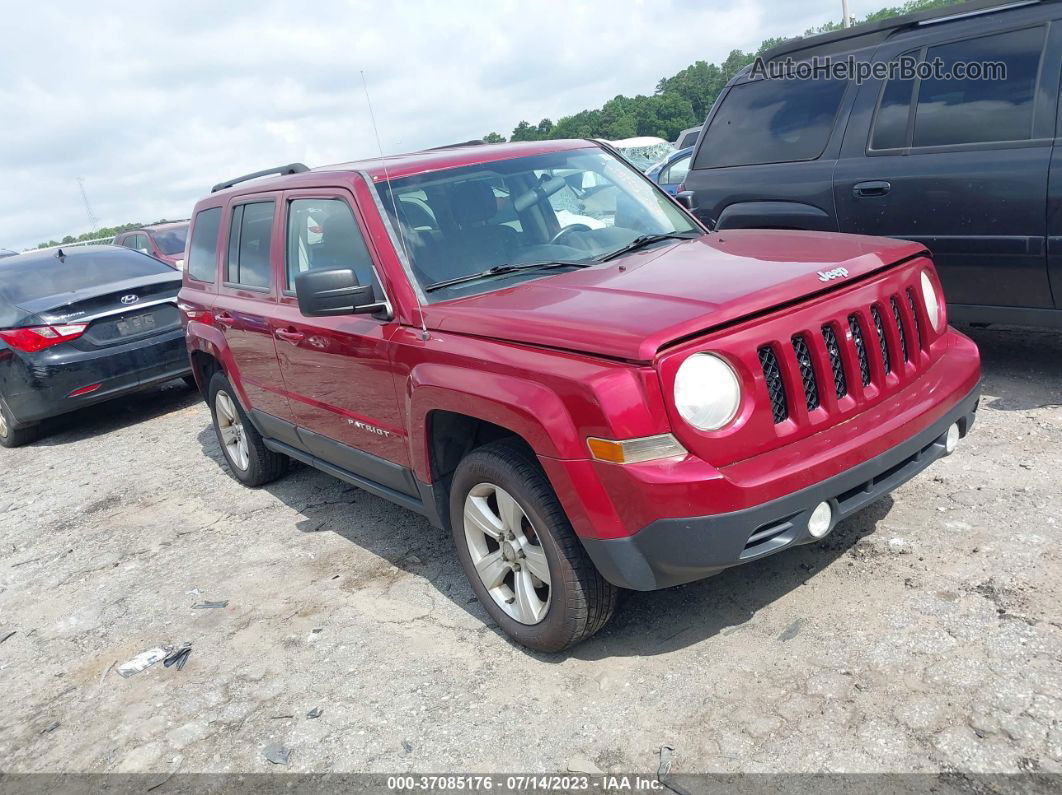 2012 Jeep Patriot Latitude Maroon vin: 1C4NJRFB9CD589207