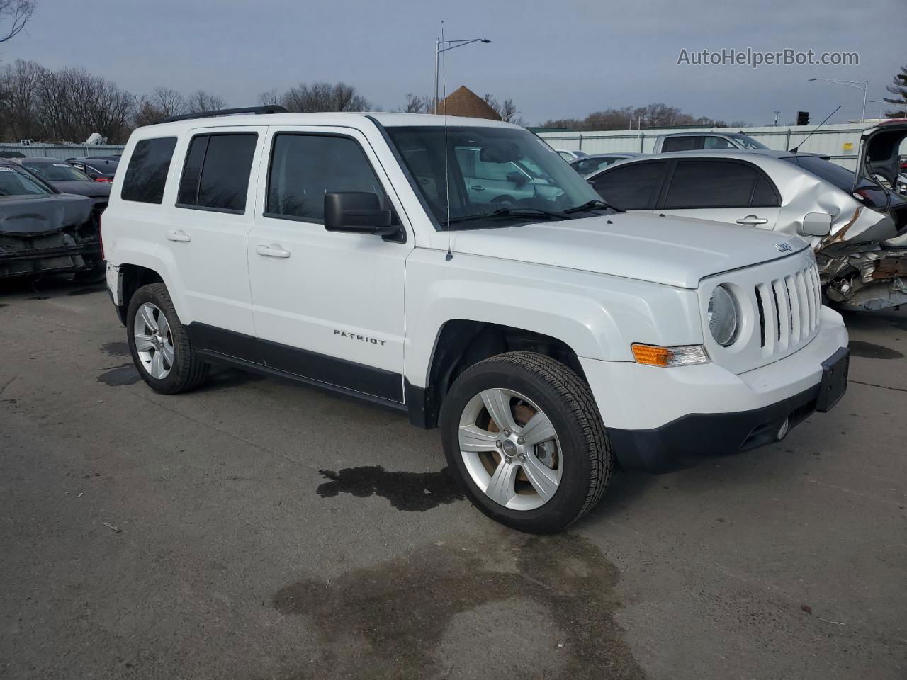 2014 Jeep Patriot Latitude Белый vin: 1C4NJRFB9ED810081