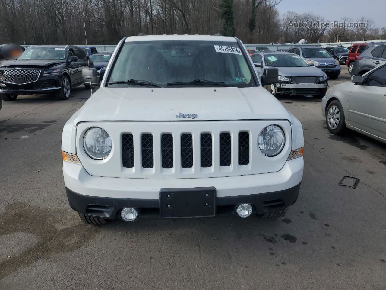 2014 Jeep Patriot Latitude Белый vin: 1C4NJRFB9ED810081